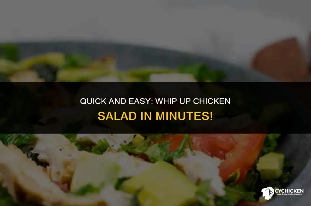 how soon can you make chicken salad