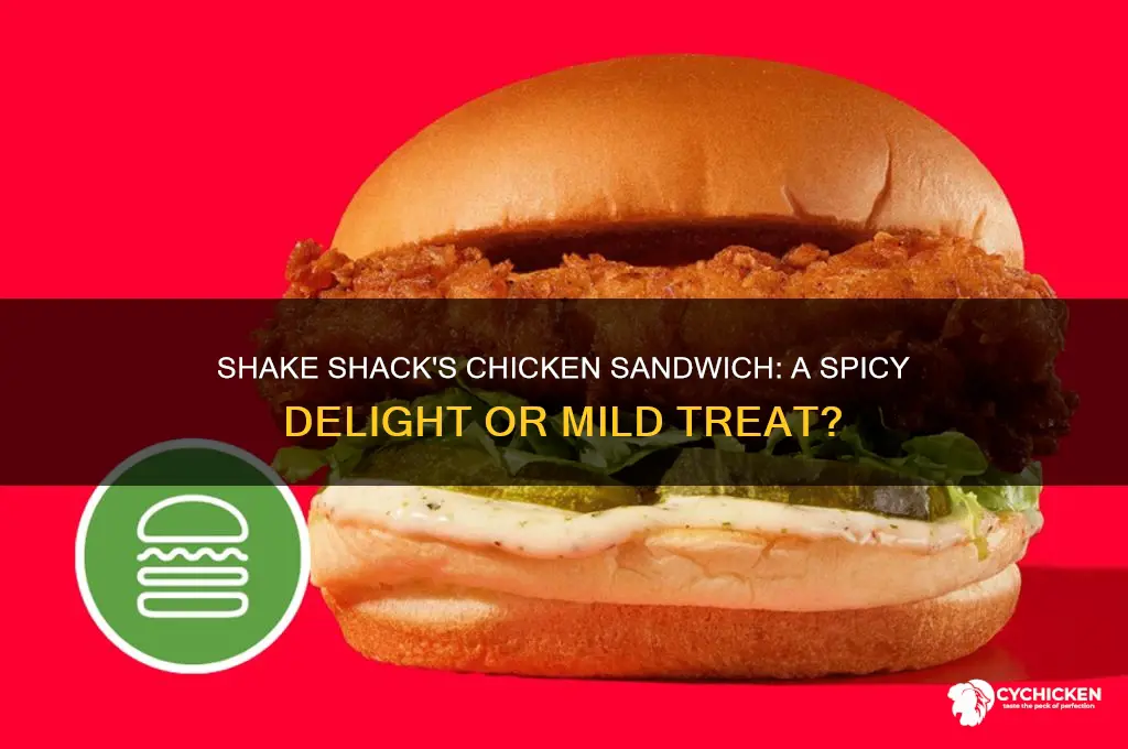 how spicy is shake shack chicken sandwich