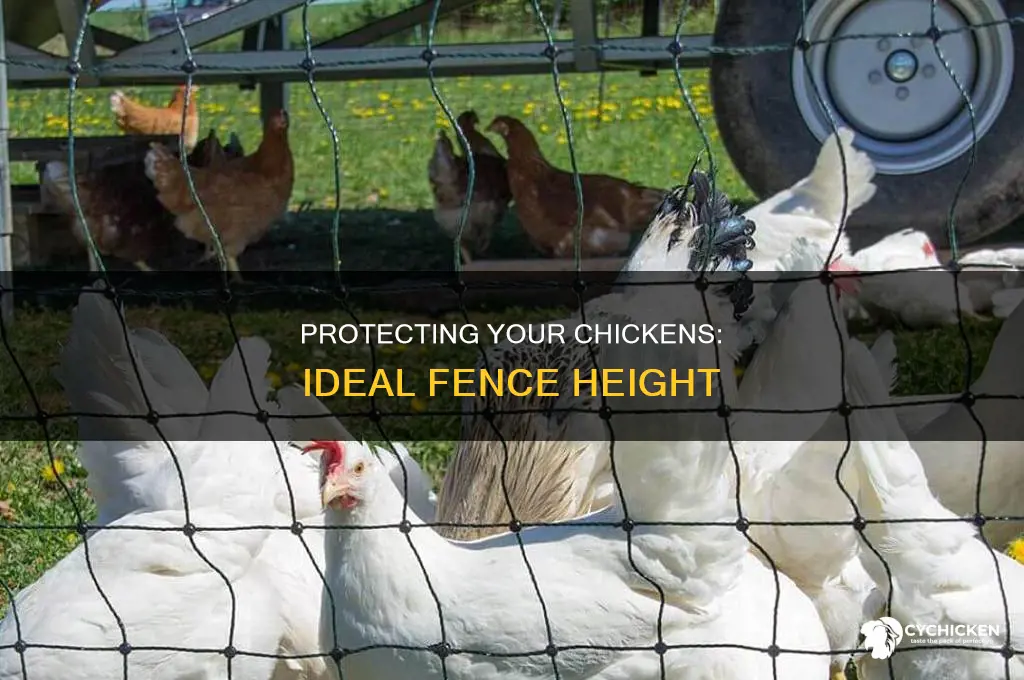 how tall do chicken fences need to be