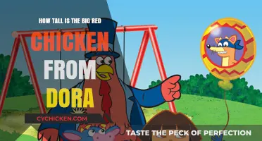 The True Height of Dora's Big Red Chicken