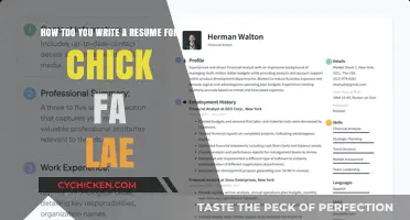 Crafting a Resume for Chick-fil-A: Tips and Tricks