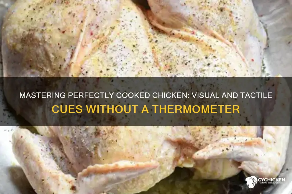 how tell chicken is done without thermometer