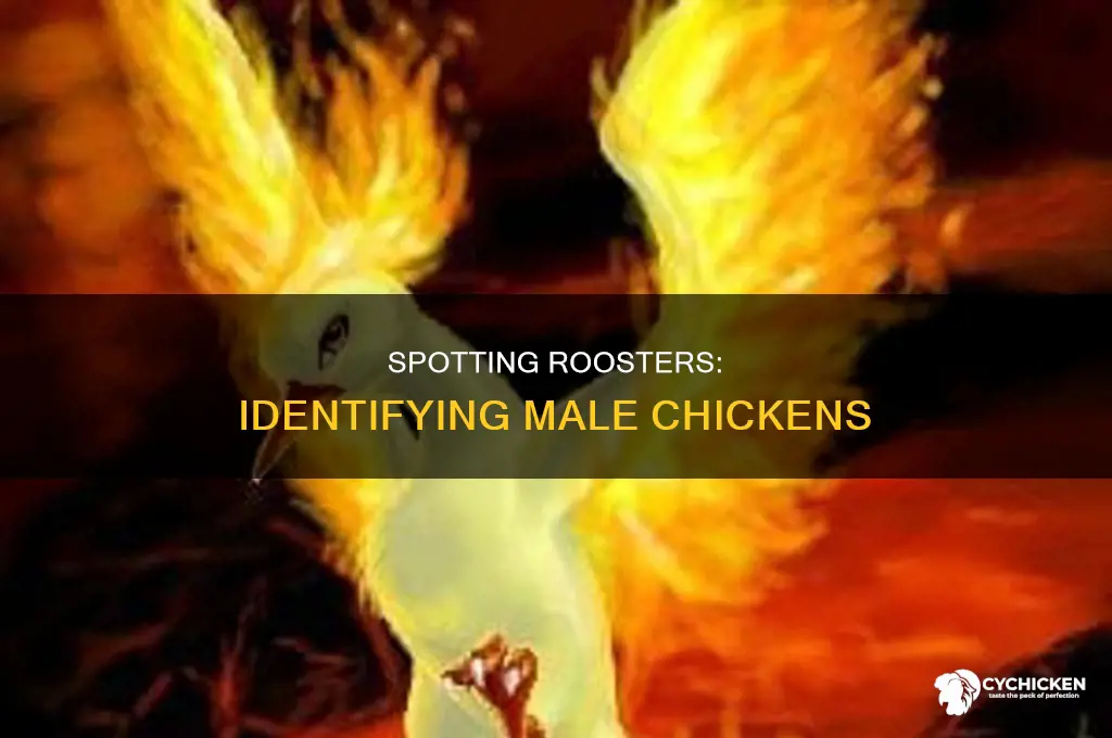 how tell if a chicken is a rooster
