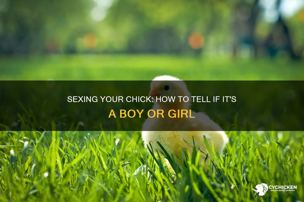 how tell pet chick if boy or girl