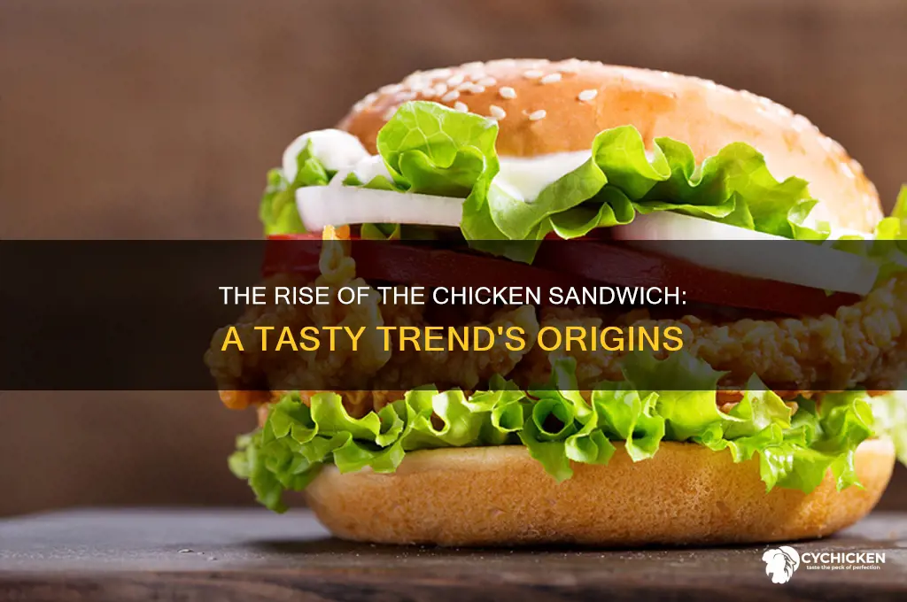 how the chicken sandwich trend started