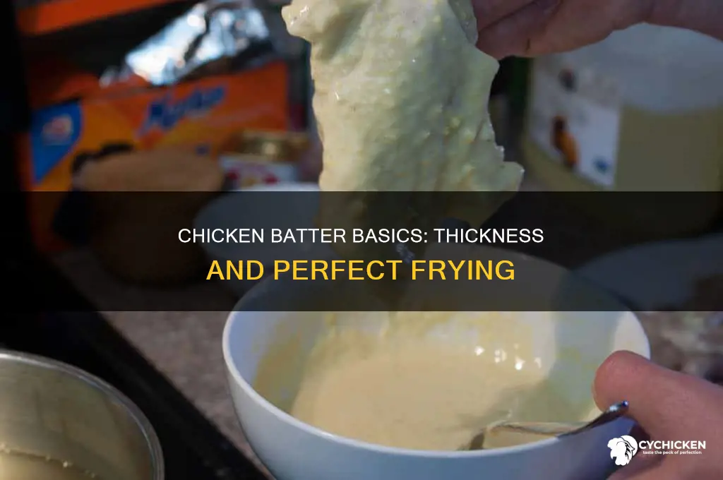 how thick does chicken batter need to be