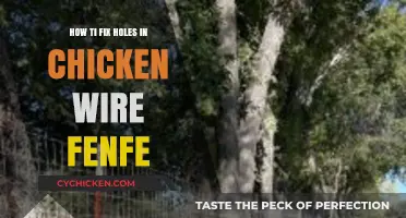 Quickly Repairing Holes in Chicken Wire Fences