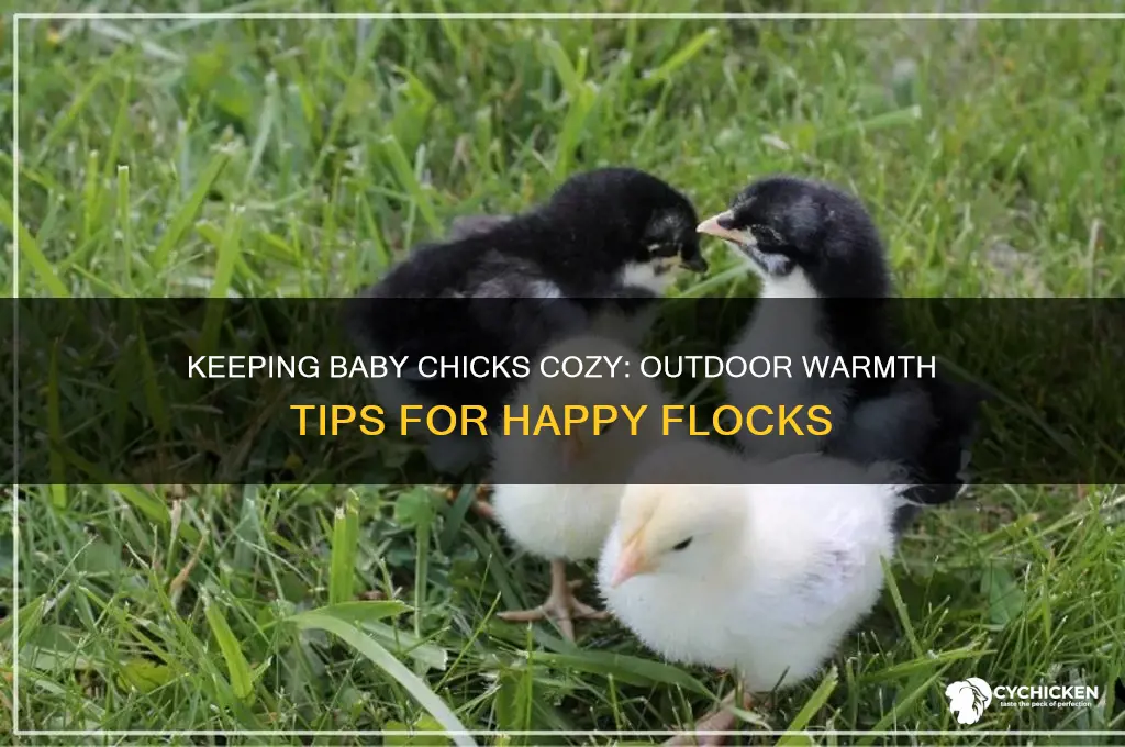 how to a chicks warm out side
