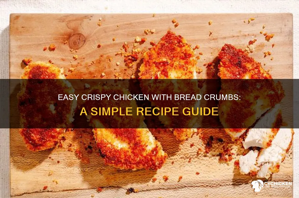 how to add bread crumbs to chicken