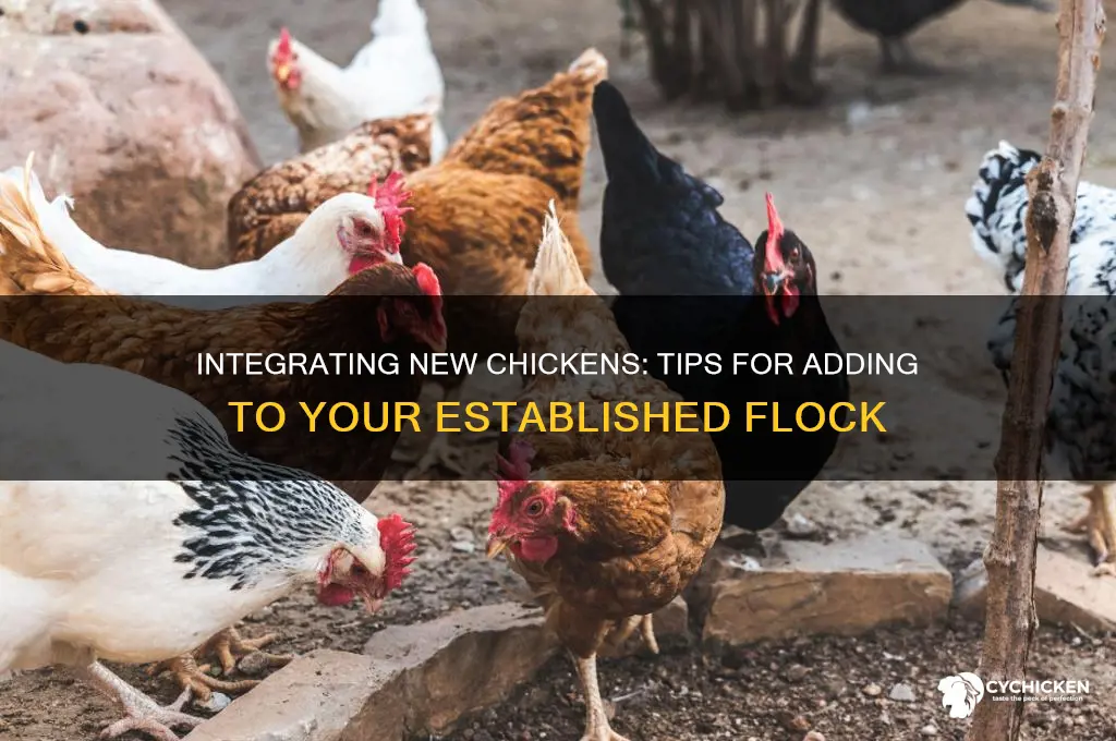 how to add chicken to established flock