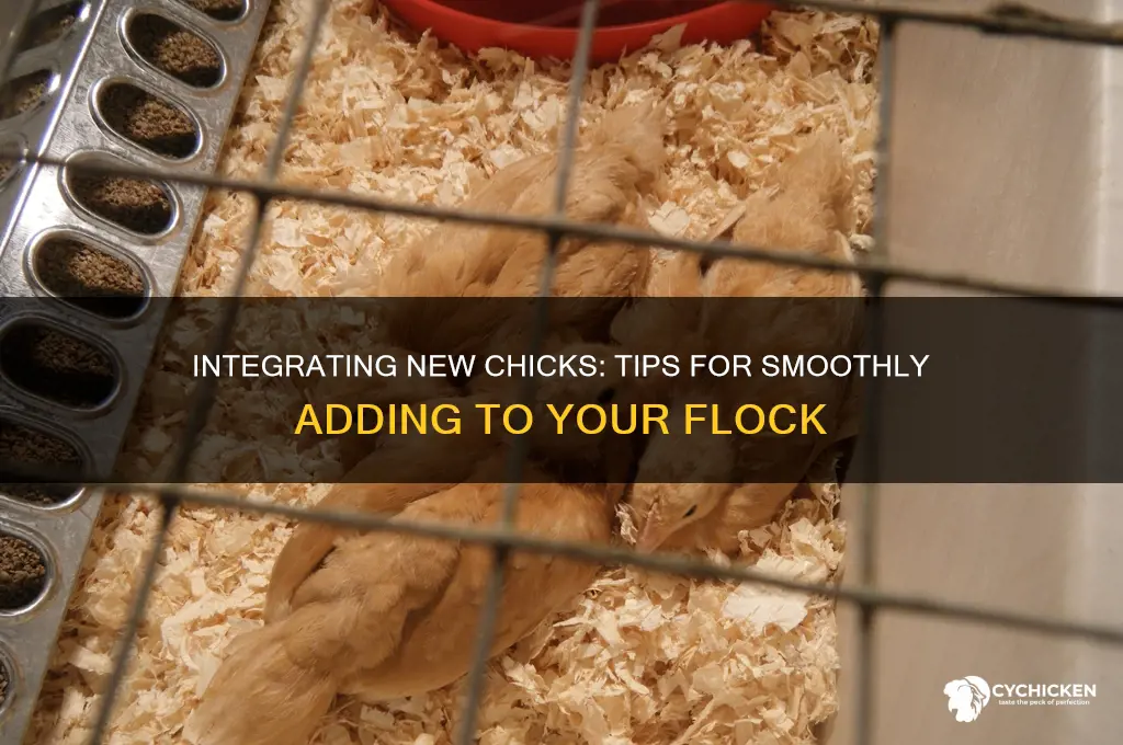 how to add chicks to a flock