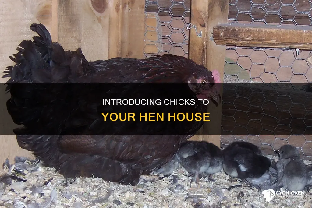how to add chicks to hens in the hen house