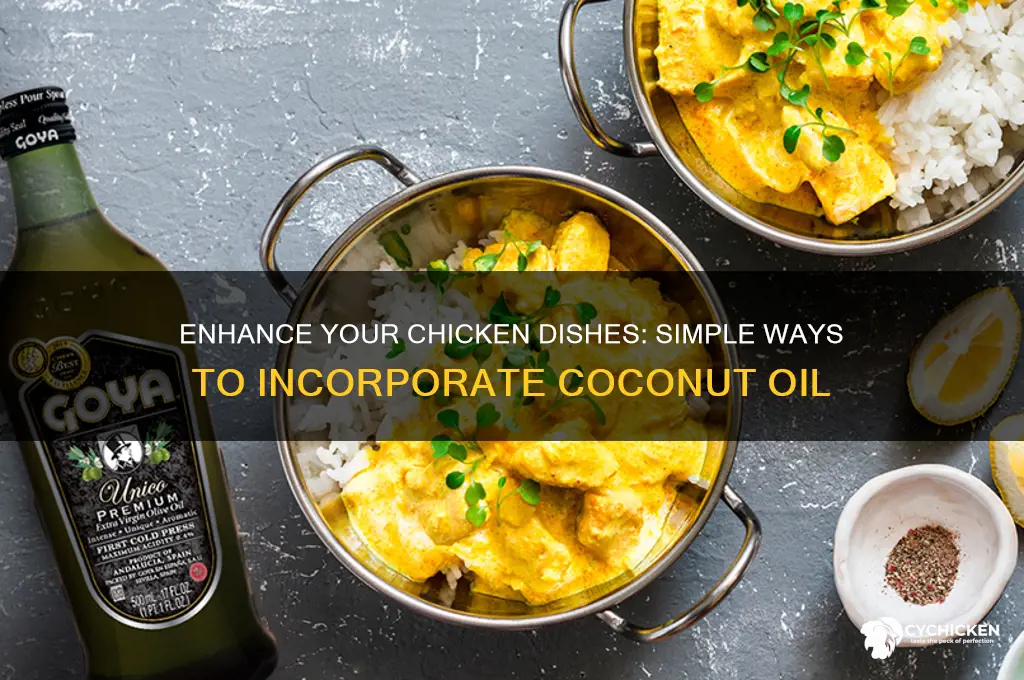 how to add coconut oil to chicken