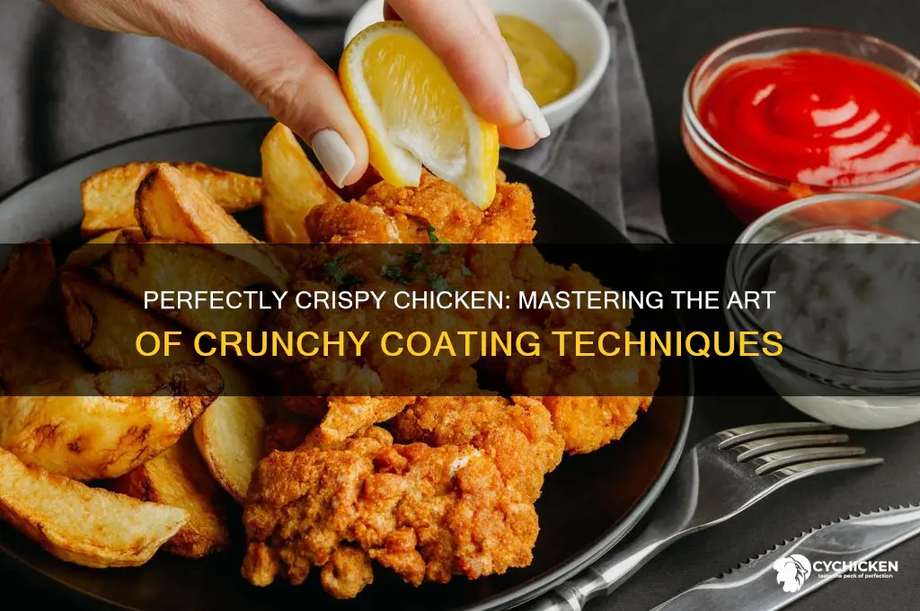 how to add crunchy coating for chicken
