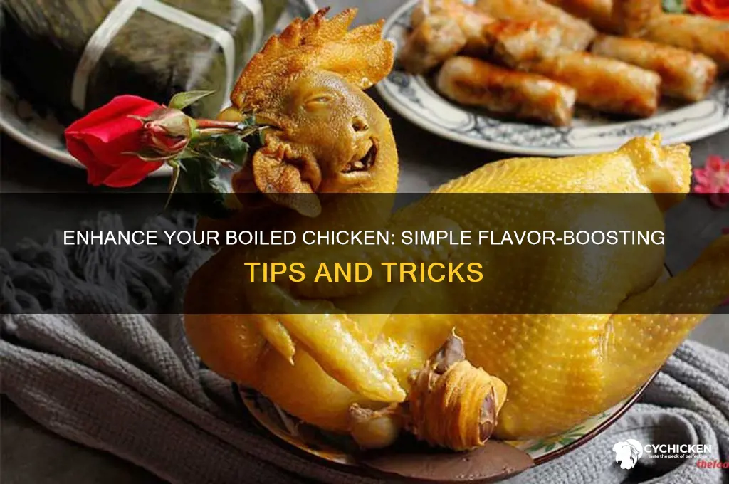 how to add flavor to boiled chicken