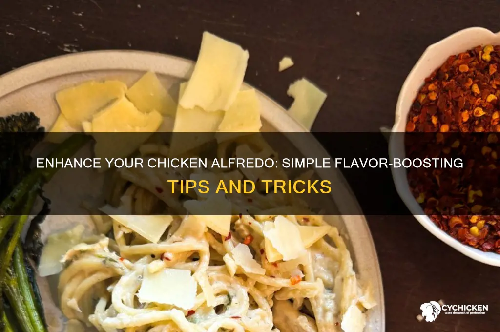how to add flavor to chicken alfredo