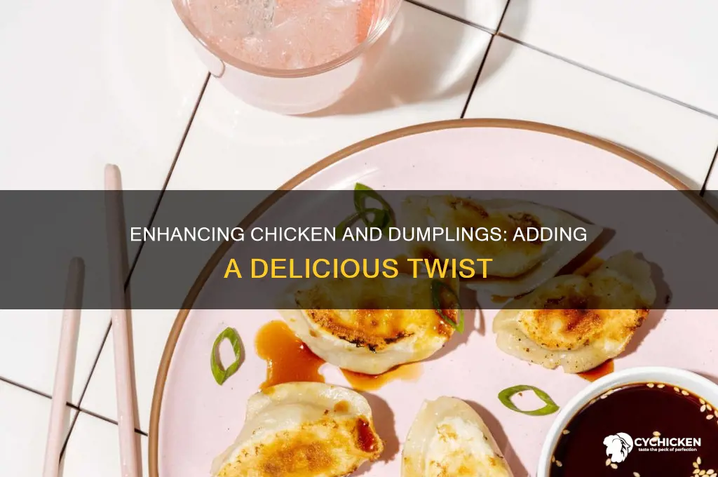 how to add flavor to chicken and dumplings