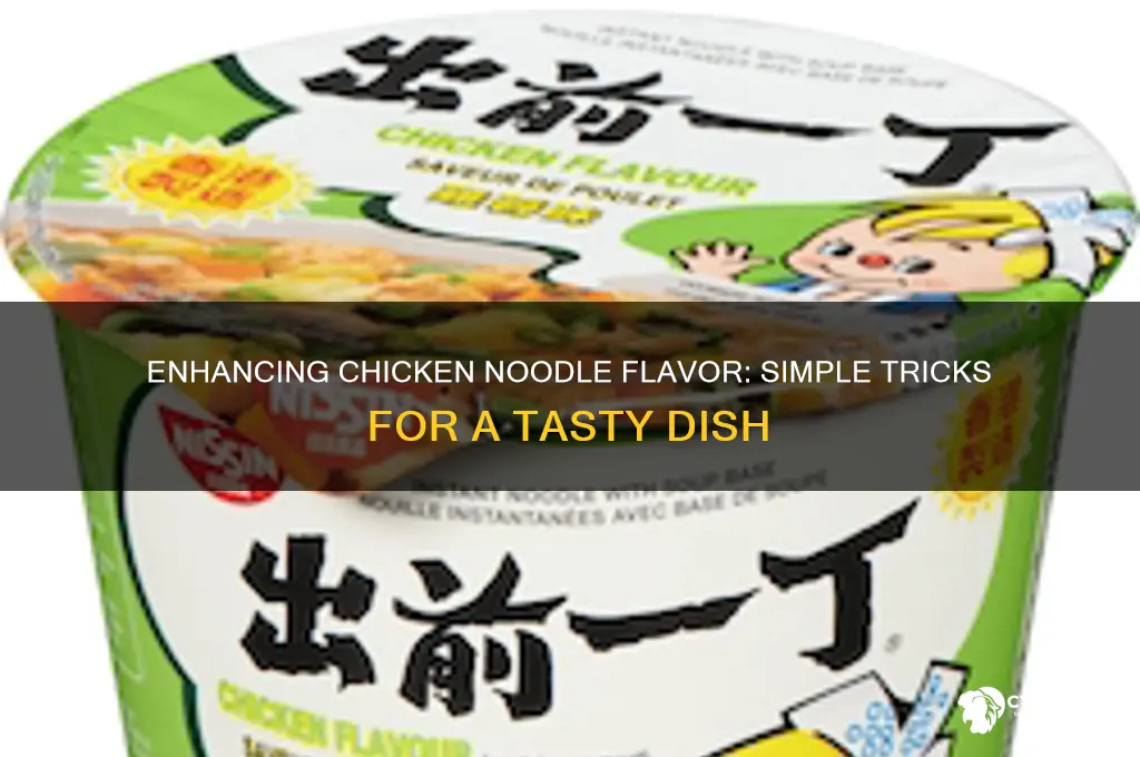 how to add flavor to chicken and noodles