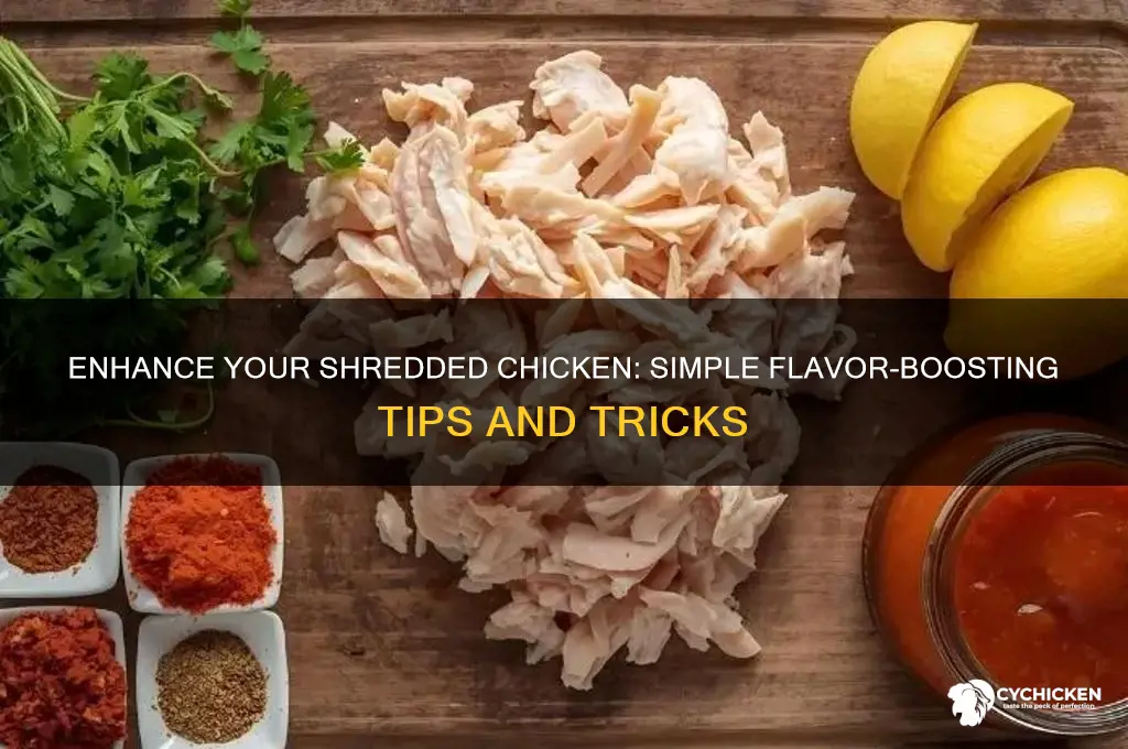 how to add flavor to shredded chicken