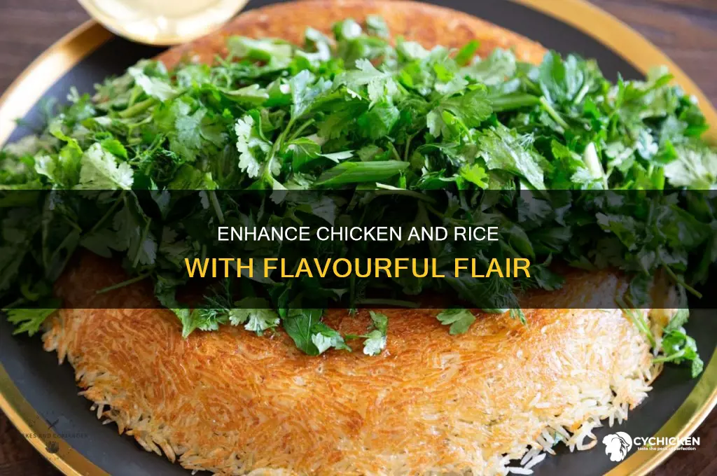 how to add flsvotr to chicken and rice
