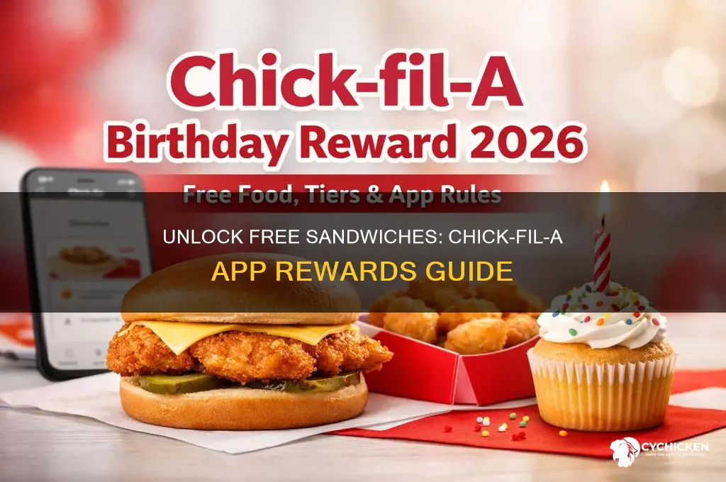 how to add free sandwich to chick fil a app