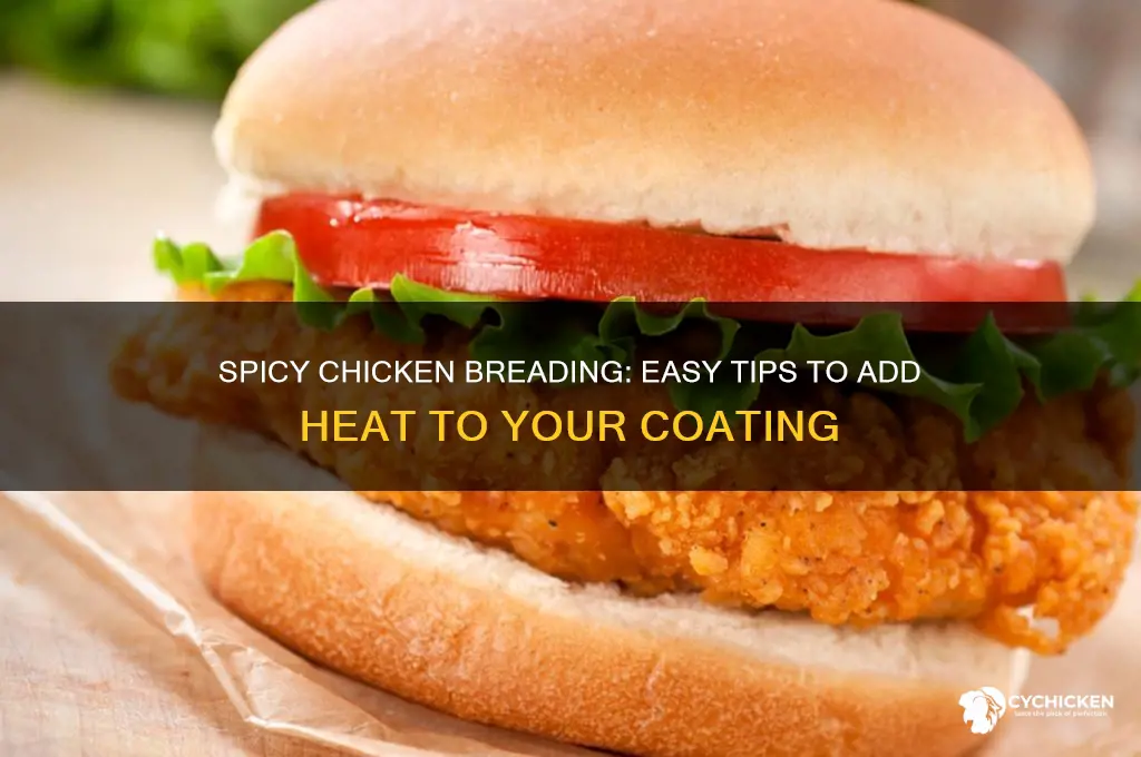 how to add heat to chicken breading