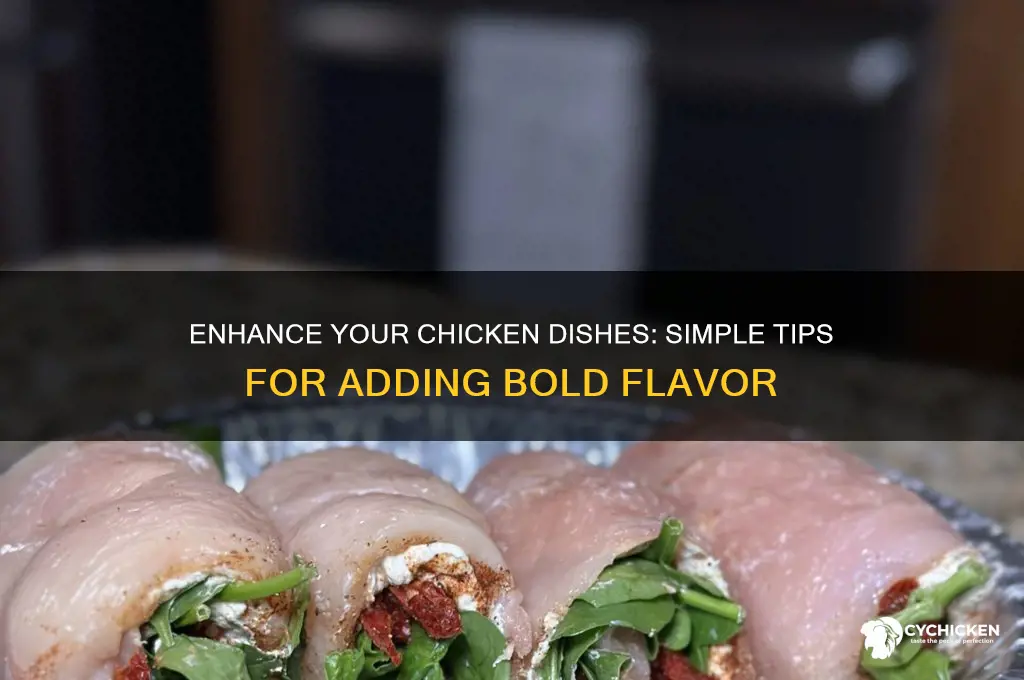 how to add more flavor to chicken