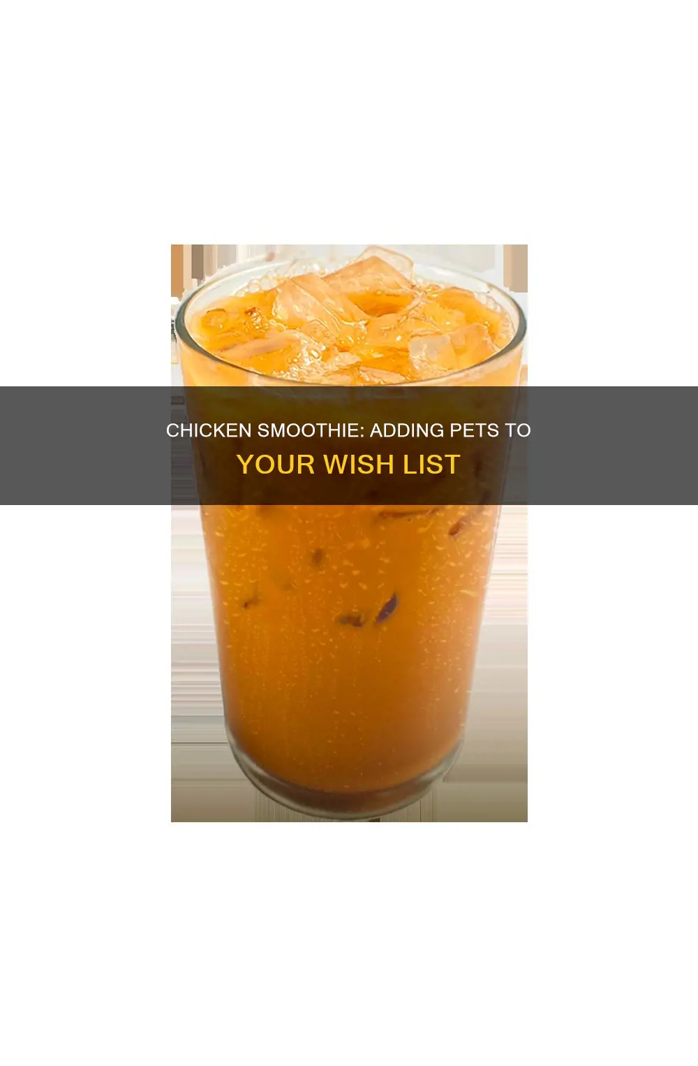 how to add pets to wish list on chicken smoothie