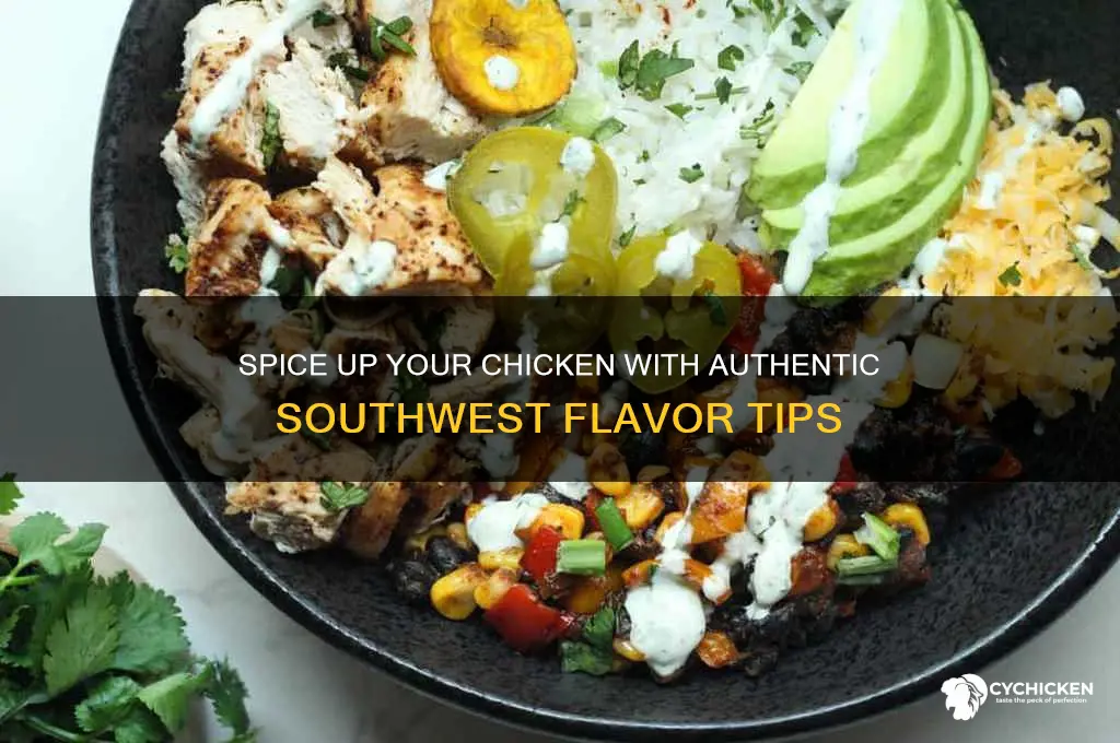 how to add southwest flavored to chicken