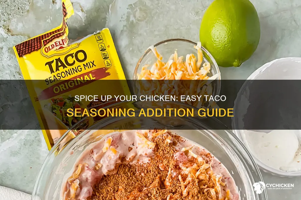 how to add taco seasoning to chicken