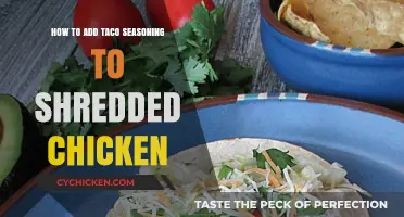 Tasty Shredded Chicken: Adding Taco Seasoning