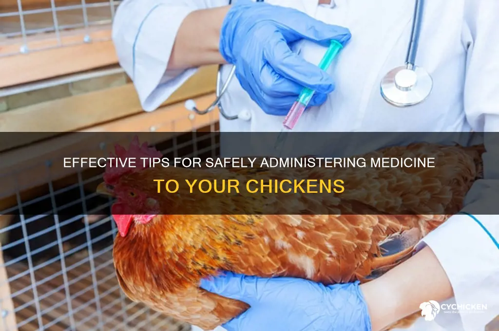 how to administer medicine to a chicken