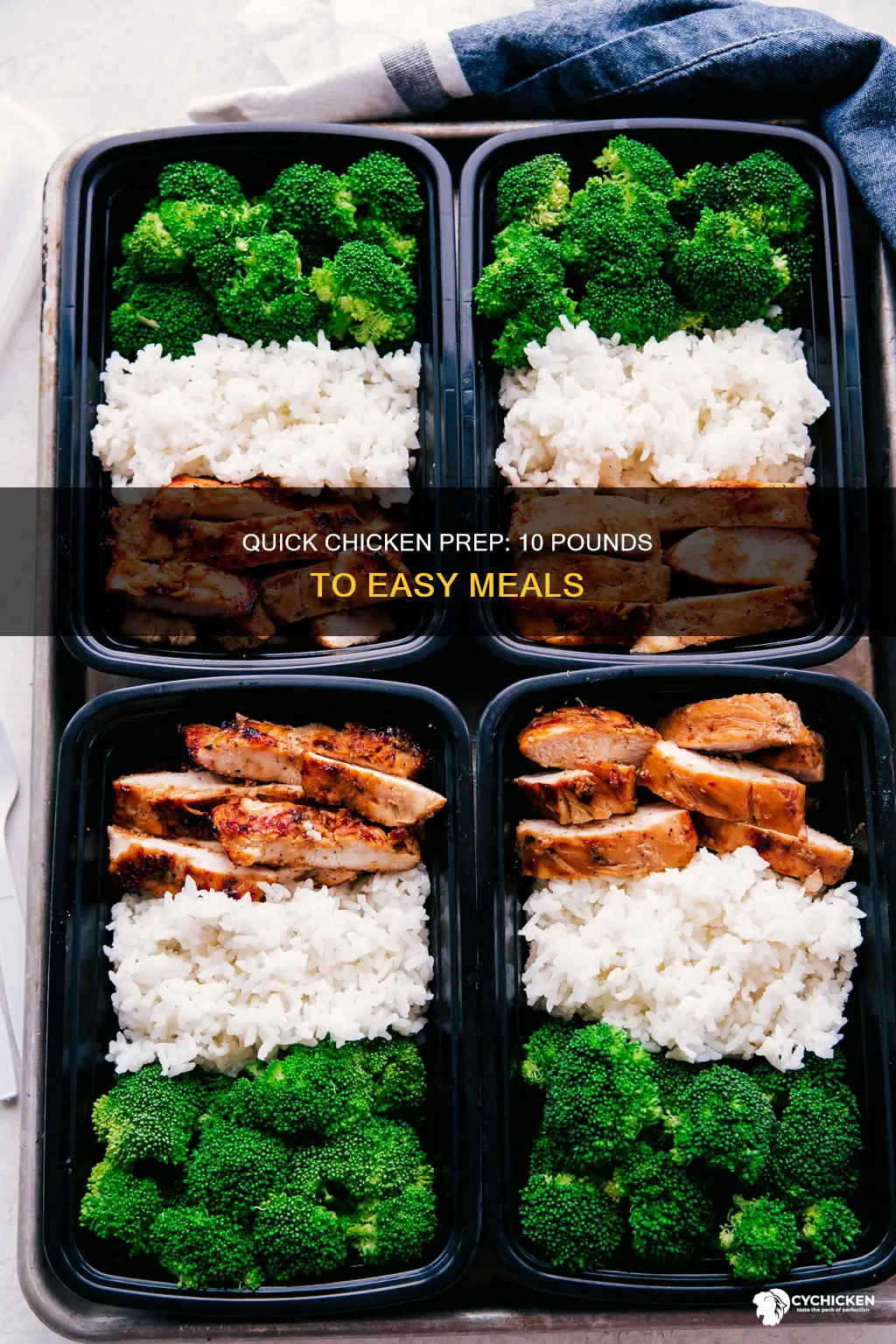 how to advance prep 10 lbs chicken for easy meals