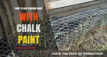 Aged Chicken Wire: Chalk Paint Transformation