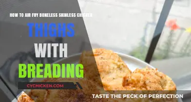 Crispy Air Fryer Breading for Boneless Chicken Thighs: Easy Recipe