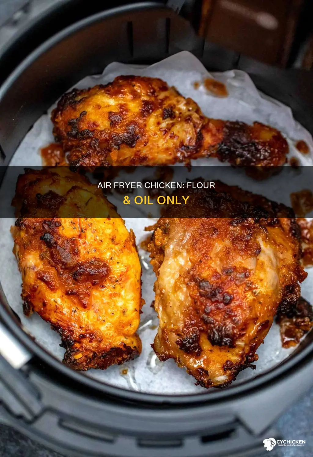 how to air fryer chicken with just oil and flour