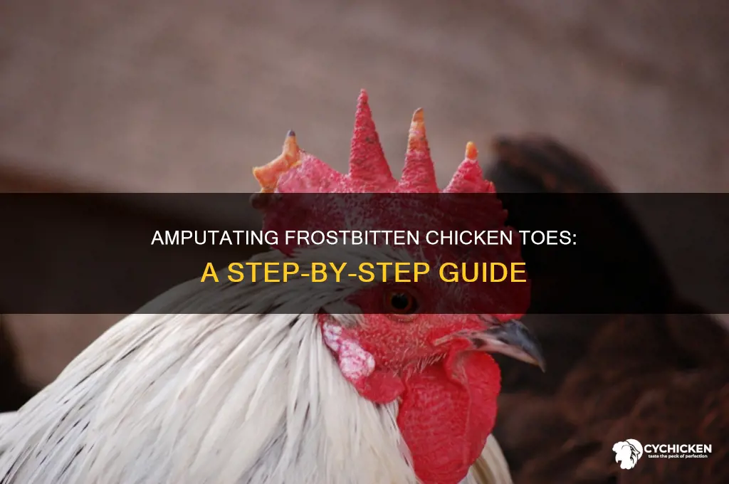 how to amputate a frost bitten chicken toe