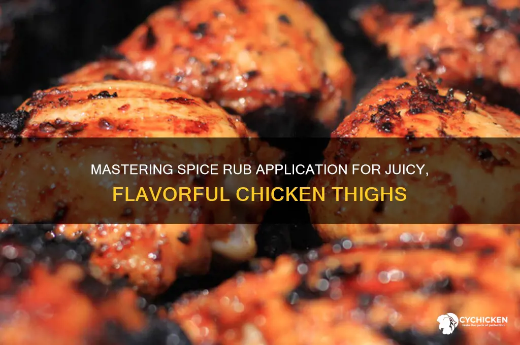 how to apply spice rub to chicken thighs