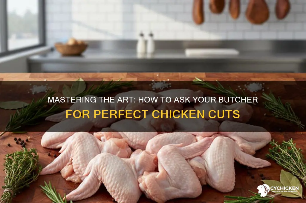 how to ask butcher to cut chicken