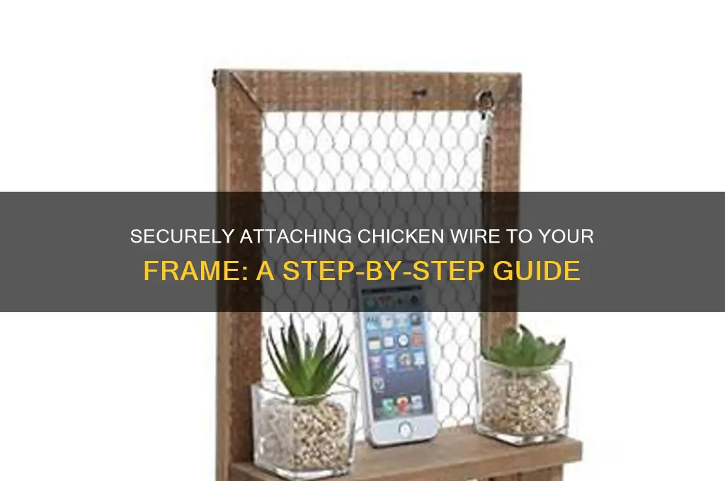 how to attach chicken wire to frame