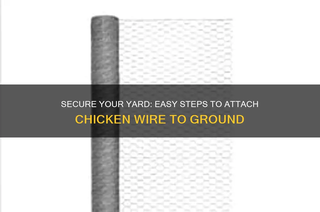 how to attach chicken wire to ground