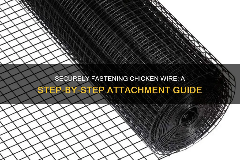 how to attach chicken wire to itself