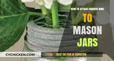 Attaching Chicken Wire to Mason Jars: A Step-by-Step Guide