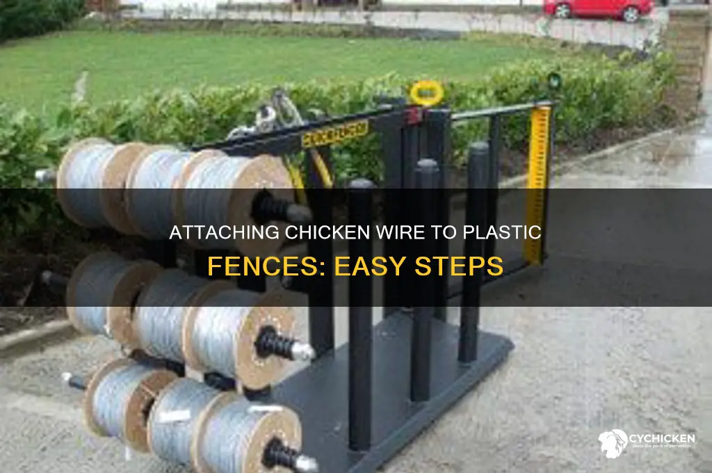 how to attach chicken wire to plastic fence