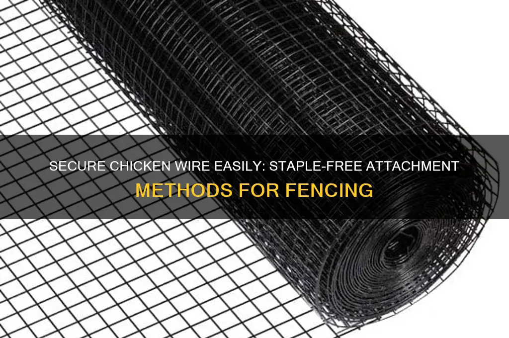 how to attach chicken wire without staples