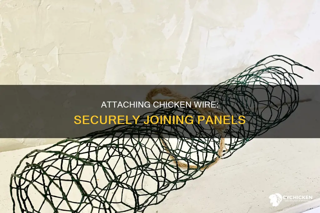 how to attach two pieces of chicken wire