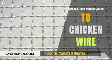 Attaching Window Screens: Chicken Wire Solution