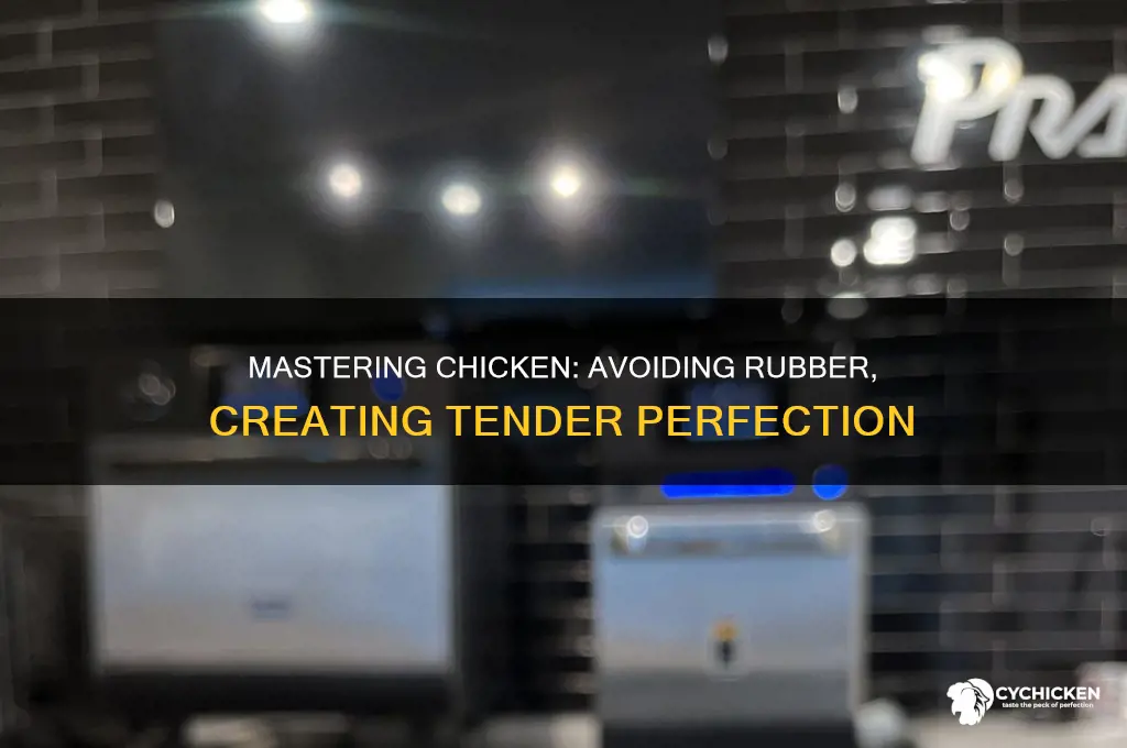 how to avoid rubbery texture when baking chicken