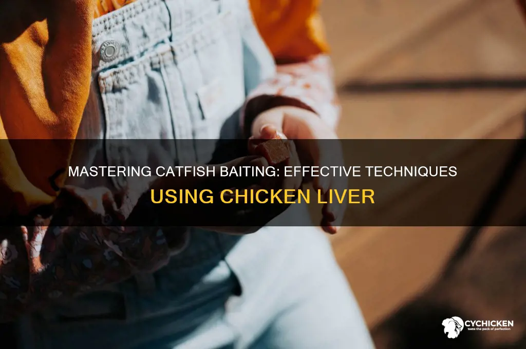 how to bait chicken liver for catfish