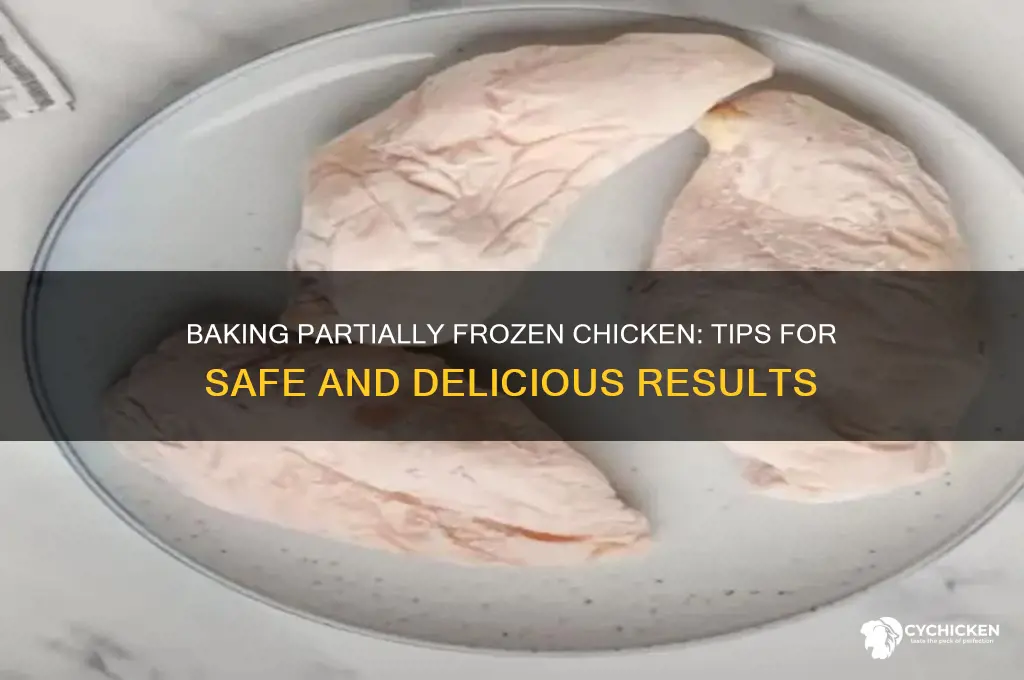how to baking chicken not completely thawed
